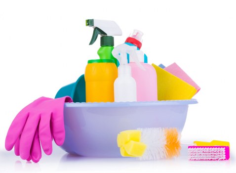 Local cleaning team removing builders dust from a property in N22