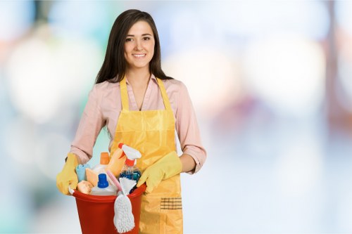 Move-out cleaning in a N22 home with attention to floors and surfaces